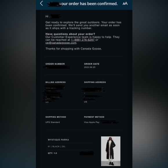 Canada Goose Black Long Down Puffer Coat with Fur-Trim Hood - Picture 8 of 8